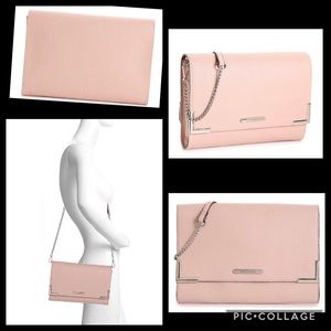 {NWT} Rose Gold Chain Clutch STEVE MADDEN (Pink)
